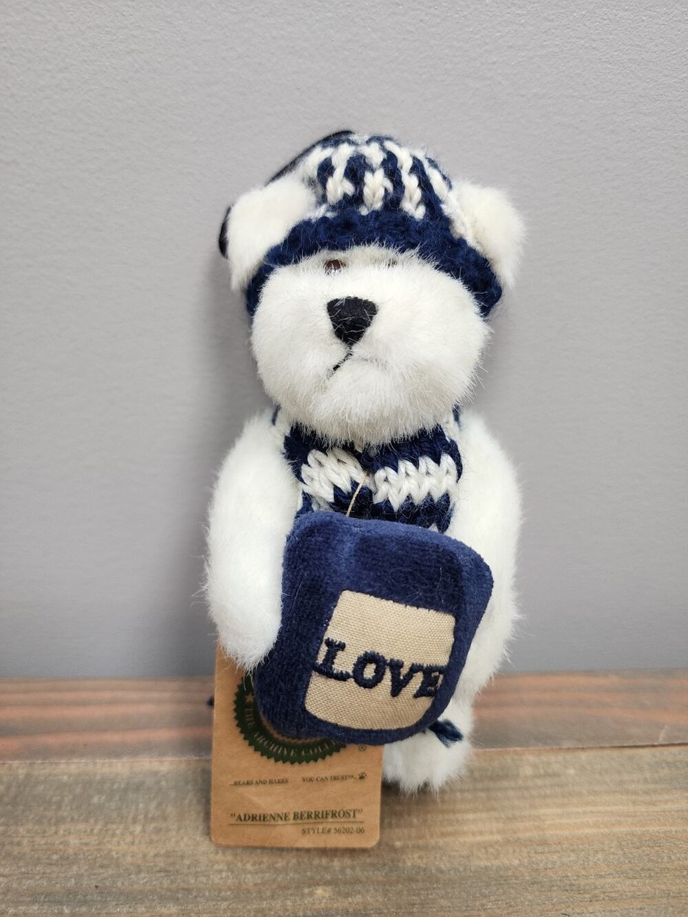 Boyds Bear Teddy Ornament 6" Plush "Adrienne Berrifrost" Style# 56202-06